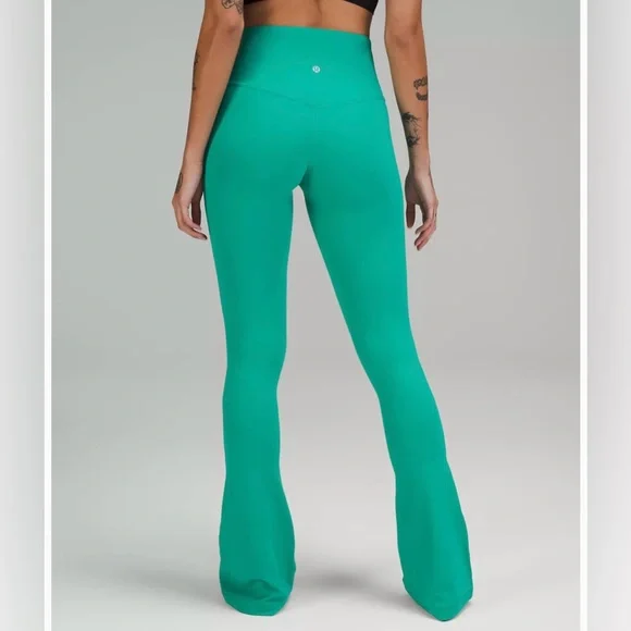 NWOT- Lululemon Teal/Green Align High Rise Mini-Flare Pant 32”. - Picture 2 of 6